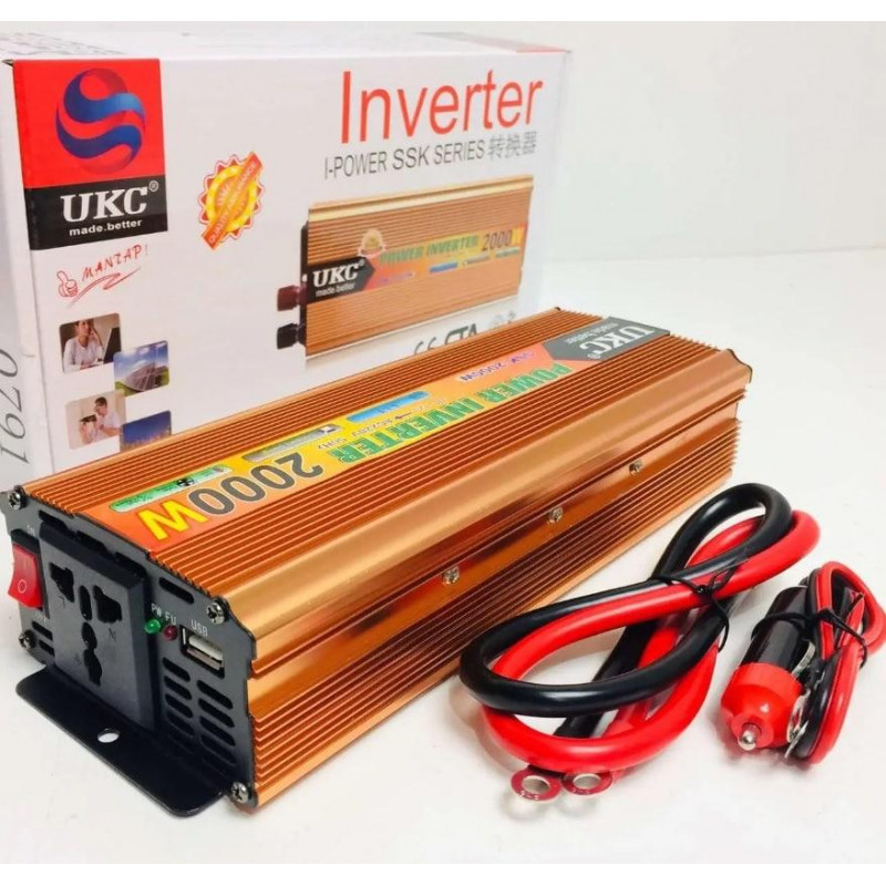 Інвертор перетворювач UKC AC/DC 2000W 24V SSK