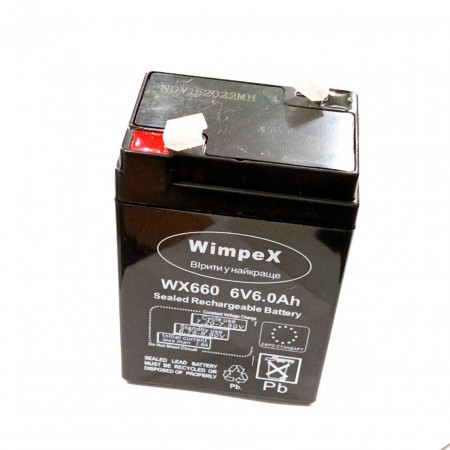 Акумуляторна батарея GDLITE 6V GD-660-6.0Ah, свинцево-кислотна (SLA)