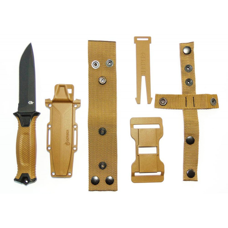 Ніж мисливський Bear Grylls Gerber КОРИЧНЕВИЙ 539-4 / 25 см / 11 см