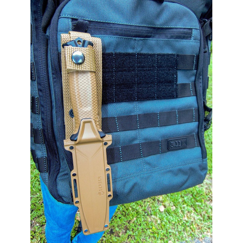 Ніж мисливський Bear Grylls Gerber КОРИЧНЕВИЙ 539-4 / 25 см / 11 см