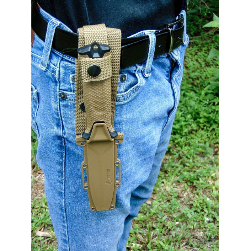Ніж мисливський Bear Grylls Gerber КОРИЧНЕВИЙ 539-4 / 25 см / 11 см