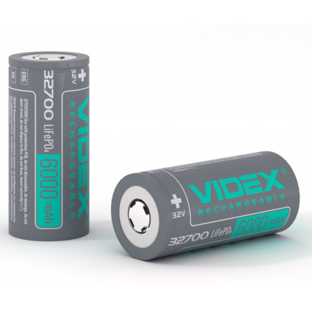 Аккумулятор Videx 32700 LiFePO4 6000mAh 3.7V