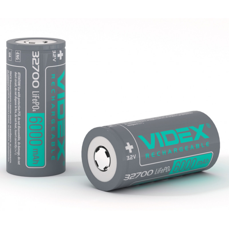 Аккумулятор Videx 32700 LiFePO4 6000mAh 3.7V