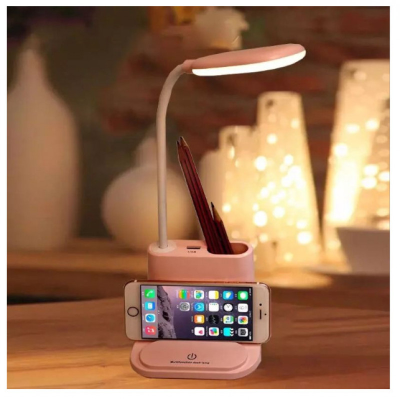 Настольная LED лампа 3198, GB7000, Power bank, 3 режима света, регулятор яркости