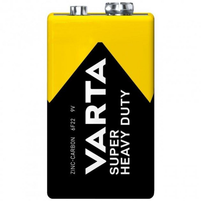 Батарейка VARTA SuperHeavy Duty Крона 6F22 / 9V / соляна / БЛІСТЕР