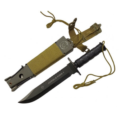 Ніж мисливський Jungle King 1 з набором виживання 154