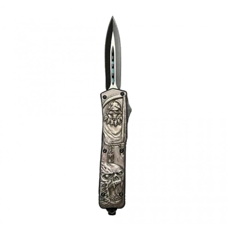 Ніж викидний фронтальний MicroTech 328 Skull