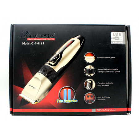 Машинка для стрижки ProGemei GM-6119 (кераміка)