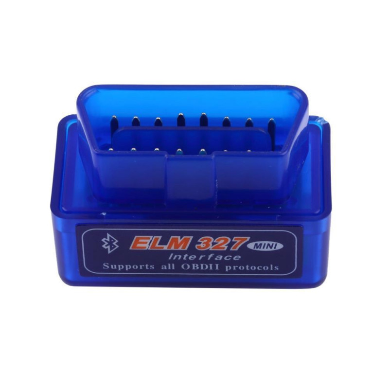 Автомобильный диагностический сканер АВТОСКАНЕР OBD2 ELM 327 BLUETOOTH /синий, 2713/ ОДНА ПЛАТА /