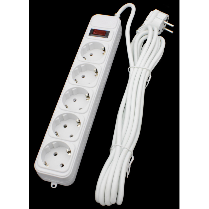 Сетевий фільтр Maxxter SPM5-G-15G 5 гнізд, 4.5 метра