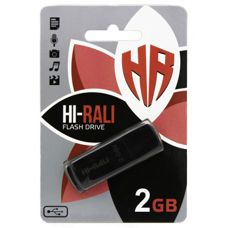 USB флеш накопичувач Hi-Rali 2GB/ HI-2GBTAG (Гарантія 3 роки)