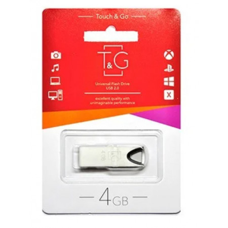USB флеш накопичувач T&G метал серія 4GB/ TG117 (Гарантія 3 роки)