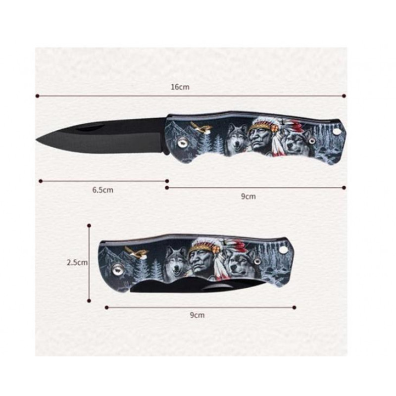 Ніж складний Knifes Skull 4760X -1