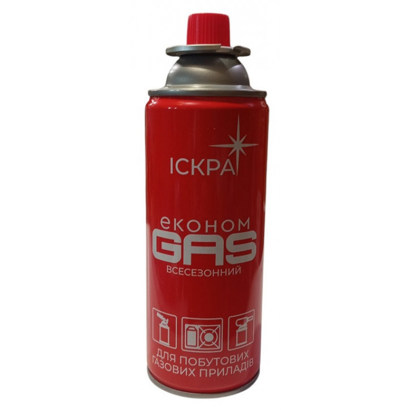 Газ для пальника/ кемпінгу Іскра/365 мл/ -30 до +40