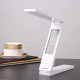 Настольная LED лампа аккумуляторная 18LED/ Часы+Дата+Температура/ ЗУ MicroUSB