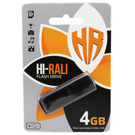 USB флеш накопичувач Hi-Rali 4GB/ HI-4GBTAG (Гарантія 3 роки)