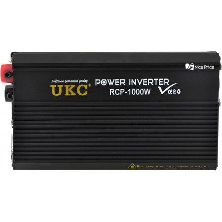 Інвертор перетворювач Професійний UKC 12V-220V RCP-1000W + USB / 4144