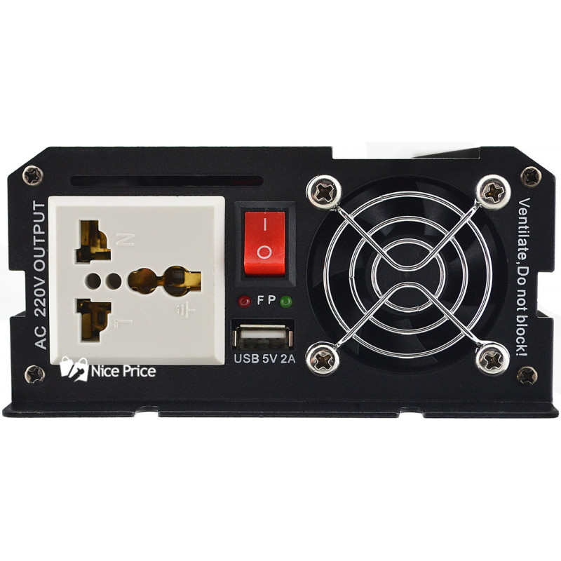 Інвертор перетворювач Професійний UKC 12V-220V RCP-1000W + USB / 4144