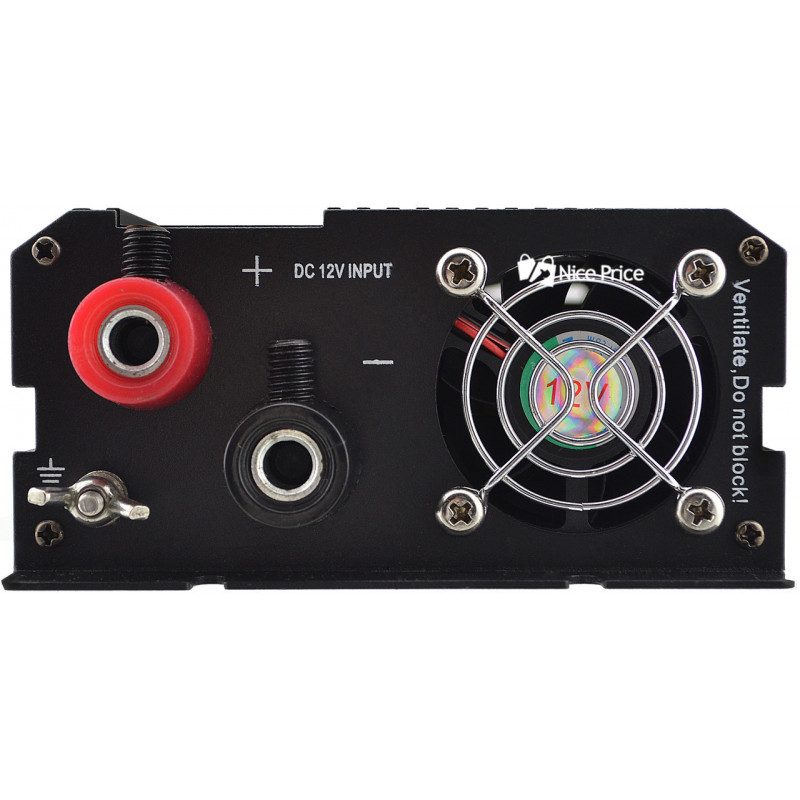 Інвертор перетворювач Професійний UKC 12V-220V RCP-1000W + USB / 4144