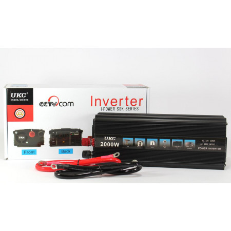 Інвертор перетворювач UKC AC/DC 2000W 12V SSK / 0791