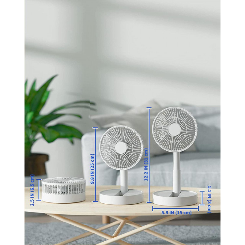 Настільний вентилятор складний USB міні-вентилятор Folding Fan з акум. (WX6505)
