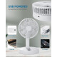 Настільний вентилятор складний USB міні-вентилятор Folding Fan з акум. (WX6505)