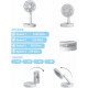 Настільний вентилятор складний USB міні-вентилятор Folding Fan з акум. (WX6505)