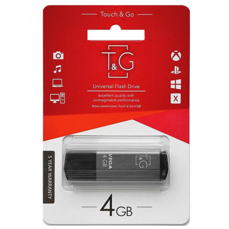 USB флеш накопичувач T&G метал серія 4GB/ TG121-4G (Гарантія 3 роки)