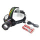 Налобний ліхтар P52, 2х18650, ЗУ MicroUSB, P50 LED, Zoom