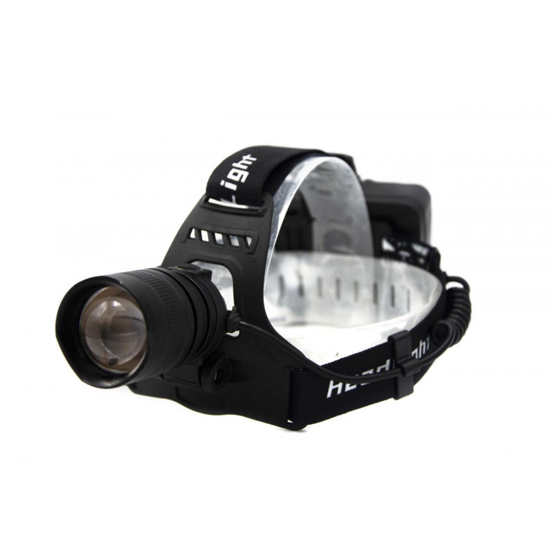 Налобний ліхтар P53, 3х18650, ЗУ MicroUSB, P50 LED, Zoom