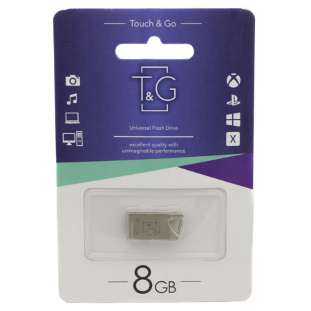 USB флеш накопичувач T&G метал серія 8GB/ TG109-8G (Гарантія 3 роки)