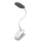 Настольная LED лампа аккумуляторная прищепка WD305 - BL-TD01/ Сенсор/ 3 режима/microUSB