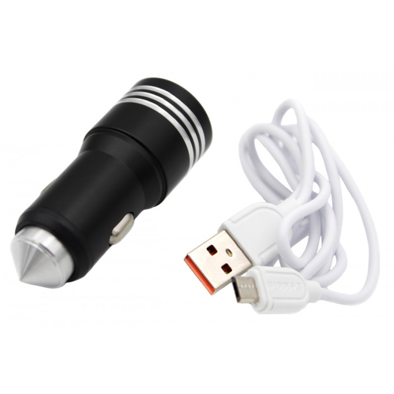 Автомобільний зарядний пристрій USB x 2 Dekkin DK-19
