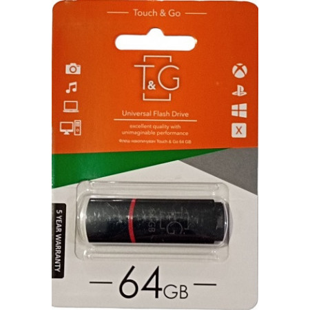 USB флеш накопичувач T&G 64GB/ TG011-64GBBL (Гарантія 3 роки)
