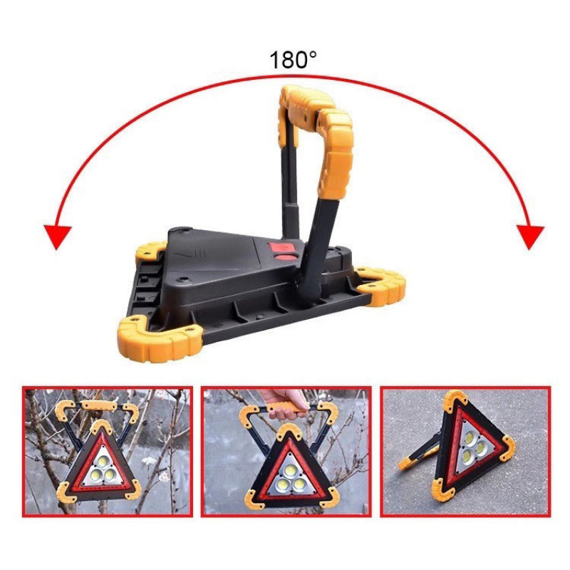 Прожектор світлодіодний акумуляторний W838-COB+36SMD RED, ЗУ micro USB, 2x18650/4xAA/ WD354