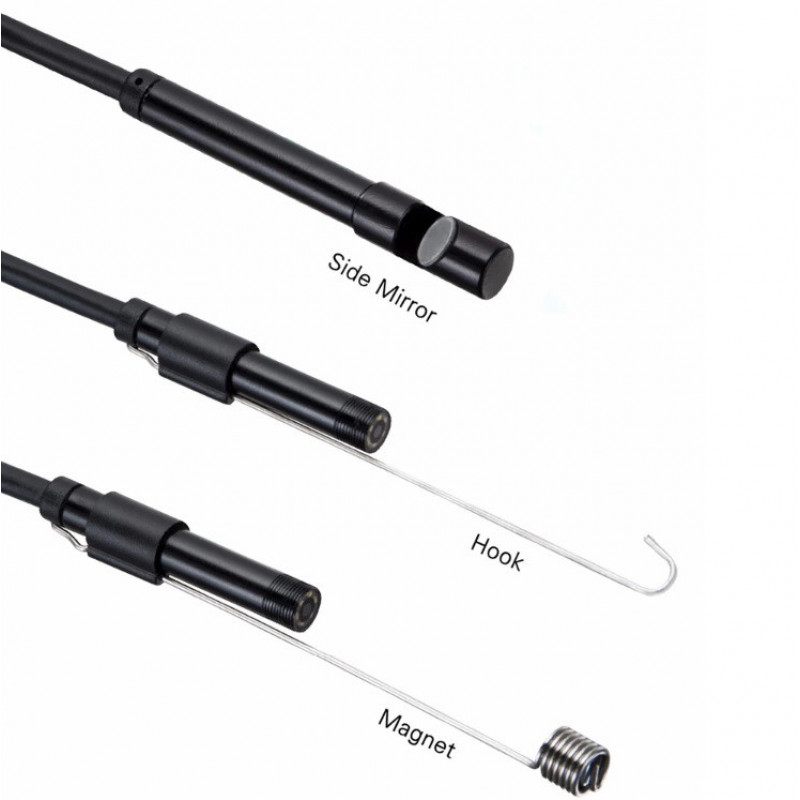 Ендоскоп камера для смартфона ноутбука, 5 метрів, діаметр 7мм, USB-micro USB-TypeC, 5570