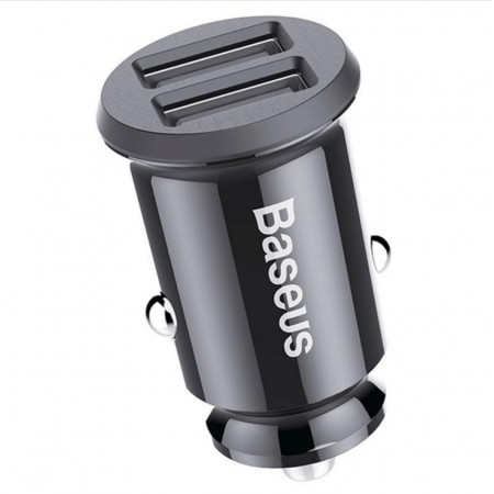 Автомобільне зарядне пристрій Baseus Grain Mini Smart Dual USB Car Charger - 3.1A