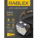 Налобний ліхтар Rablex RB952, жовтий+білий+червоний, 3хTG+8хLED+2хRED LED, Сенсор, акум, Type-C