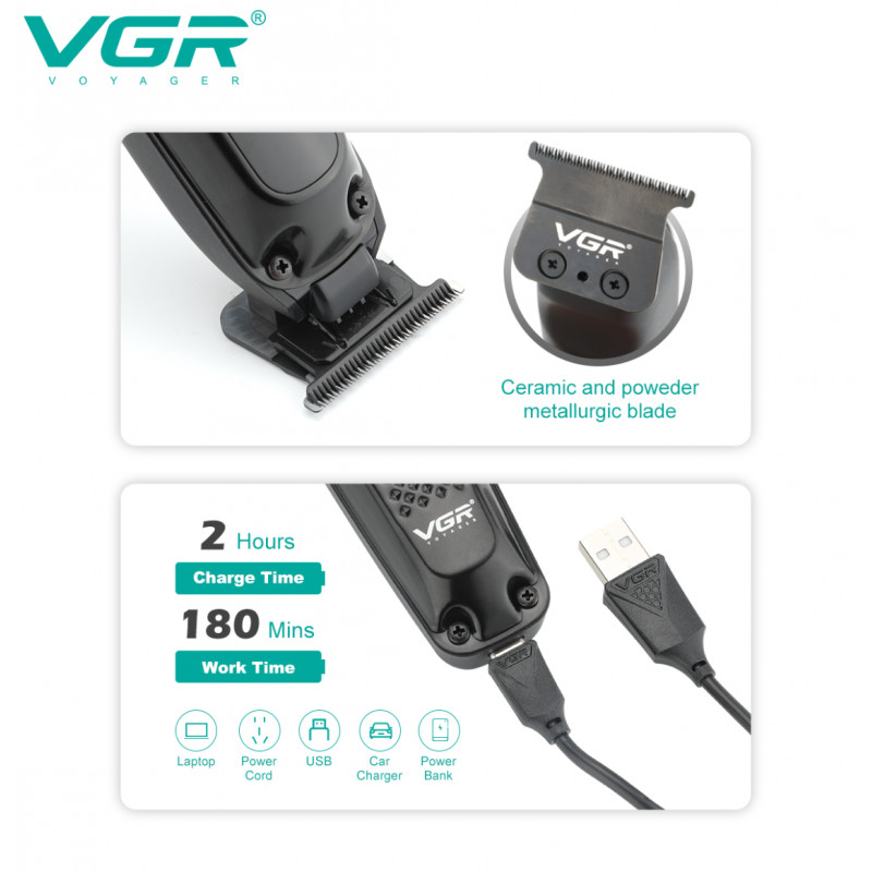 Тример для бороди та вусів VGR V-972