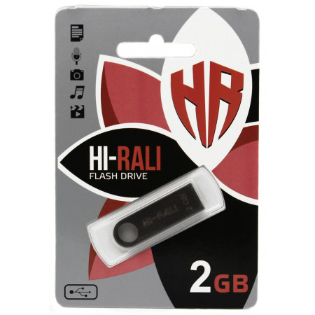 USB флеш накопичувач Hi-Rali 2GB/ HI-2GBSH (Гарантія 3 роки)