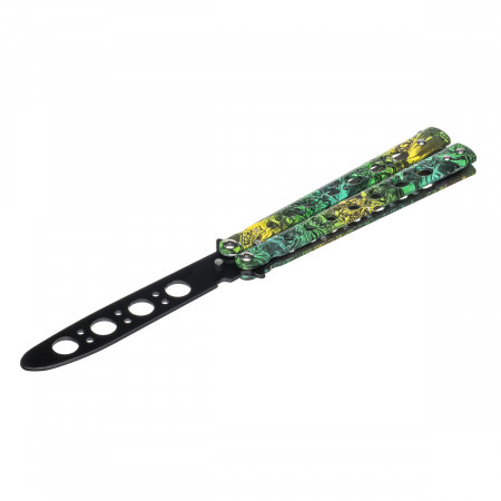 Ніж метелик Тренувальний Skall 301-3 Blue-Green