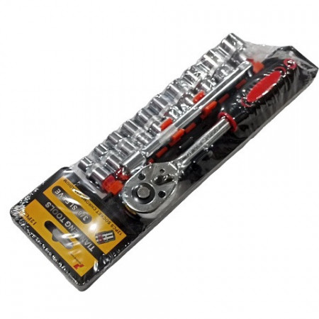 Набір інструментів ключ трещотка, подовжувач, головки, Tianfeng Tools 12pcs 8312