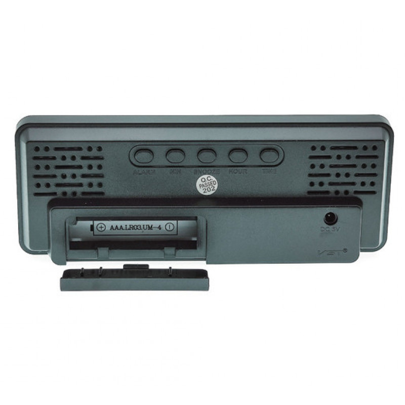 Часы электронные VST-898 белый, температура, USB