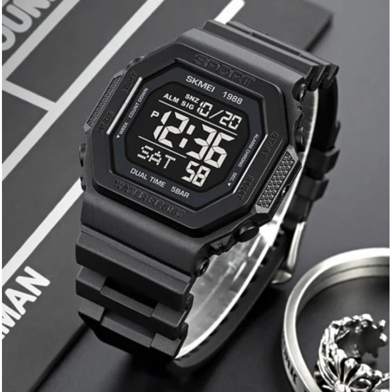 Годинники наручні SKMEI 1988BK, ЧОРНИЙ, 10282
