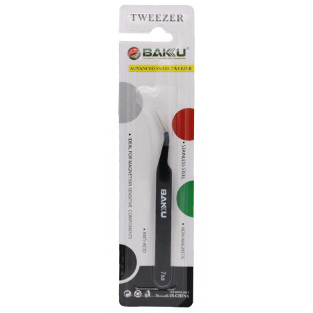 Пінцет закруглений Tweezer Baku 7-SA