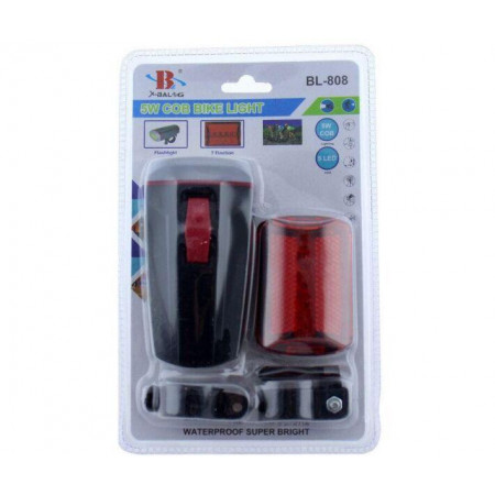 Велосипедна фара та мигалка X-Balog BL-808 / 4260