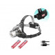 Налобний ліхтар Bailong BL-8003-P50, 2x18650, зум, ЗУ microUSB,