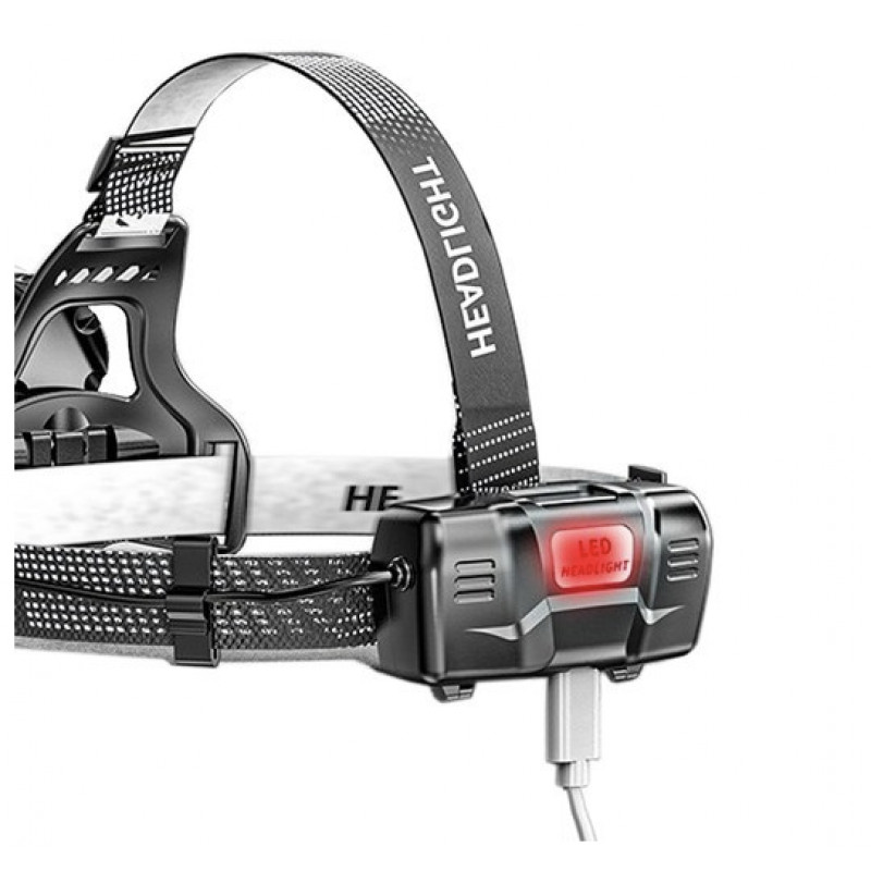 Налобний ліхтар Bailong BL-8003-P50, 2x18650, зум, ЗУ microUSB,
