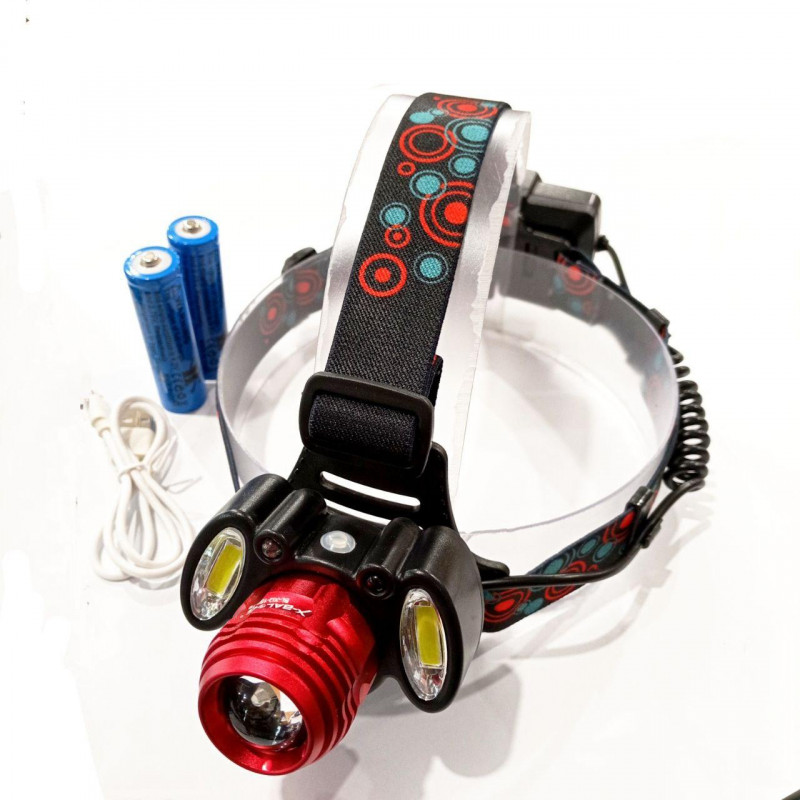 Налобний ліхтар RB188, BL-150-T6+COB, сенсорне ввімкнення, microUSB