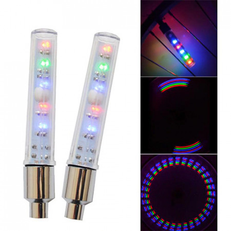 Велозолотник YX-FG192/820, Ultra brite, 3 кольори, 5 LED, управління кнопкою, 5 режимів, 3xAG10